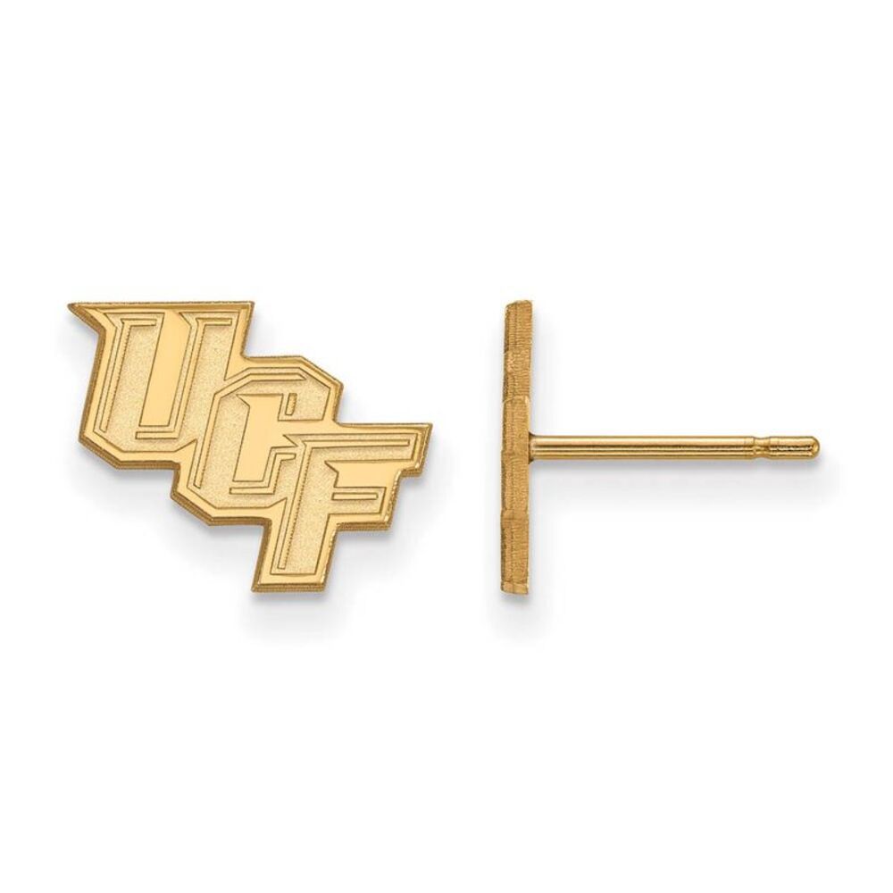 14k Gold Plated Silver Univ. of Central Florida XS Tiny Post Earrings